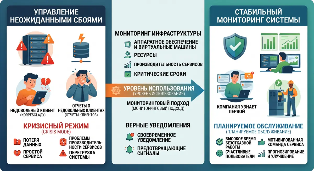 Мониторинг: как узнать о сбое раньше клиентов